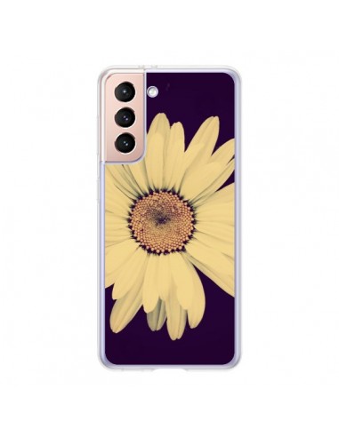 Coque Samsung Galaxy S21 5G Marguerite Fleur Flower - R Delean
