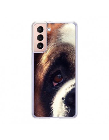 Coque Samsung Galaxy S21 5G Saint Bernard Chien Dog - R Delean