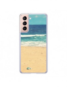 Coque Samsung Galaxy S21 5G Mer Ocean Sable Plage Paysage...
