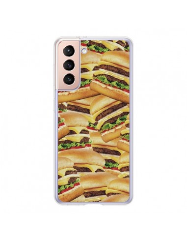 Coque Samsung Galaxy S21 5G Burger Hamburger Cheeseburger - Rex Lambo