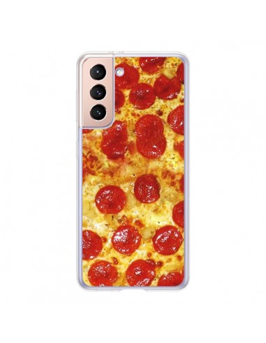 Coque Samsung Galaxy S21 5G Pizza Pepperoni - Rex Lambo