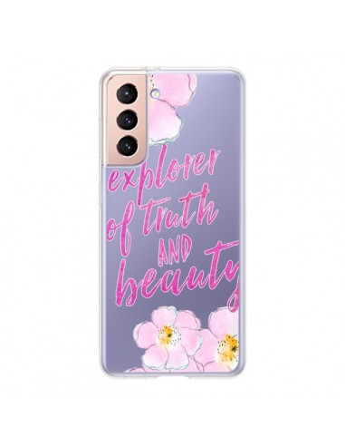 Coque Samsung Galaxy S21 5G Explorer of Truth and Beauty Transparente - Sylvia Cook