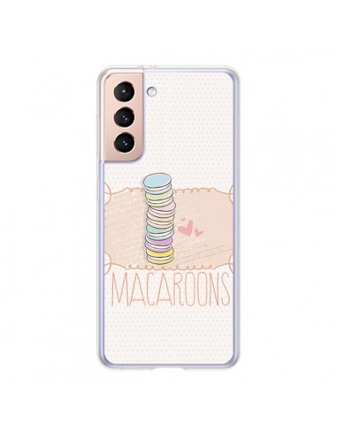 Coque Samsung Galaxy S21 5G Macaron Gateau - Sara Eshak