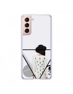 Coque Samsung Galaxy S21 5G Confusion Femme Oeil Triangle...