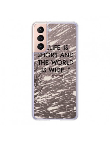 Coque Samsung Galaxy S21 5G Life is short Foret - Tara Yarte