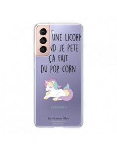 Coque Samsung Galaxy S21 5G Je suis une licorne, quand je...