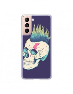 Coque Samsung Galaxy S21 5G Tête de mort Punk - Victor...