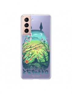 Coque Samsung Galaxy S21 5G Totoro Manga Flower...