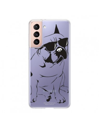 Coque Samsung Galaxy S21 5G Chien Bulldog Dog Transparente - Yohan B.