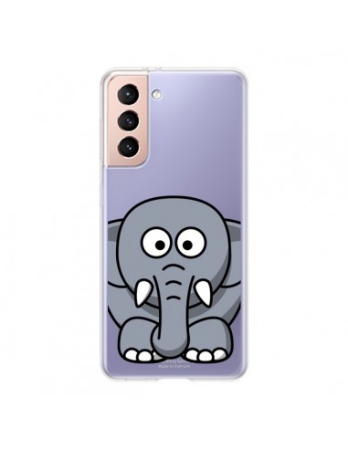 Coque Samsung Galaxy S21 5G Elephant Animal Transparente - Yohan B.