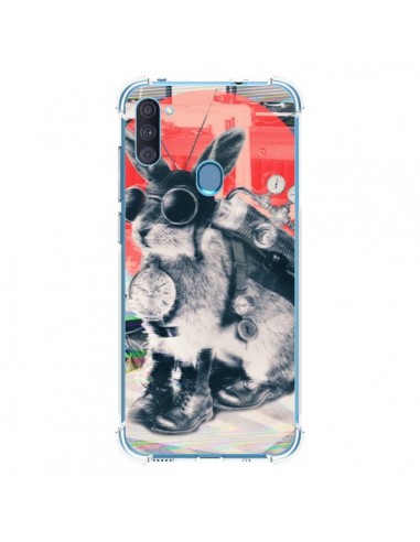 Coque Samsung Galaxy A11 et M11 Lapin Time Traveller - Ali Gulec