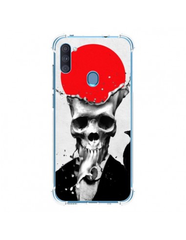 Coque Samsung Galaxy A11 et M11 Splash Skull Tête de Mort - Ali Gulec