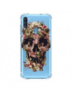 Coque Samsung Galaxy A11 et M11 Jungle Skull Tête de Mort...