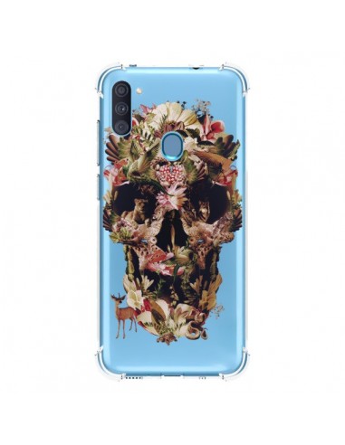 Coque Samsung Galaxy A11 et M11 Jungle Skull Tête de Mort Transparente - Ali Gulec