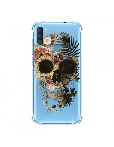 Coque Samsung Galaxy A11 et M11 Garden Skull Tête de Mort Transparente - Ali Gulec