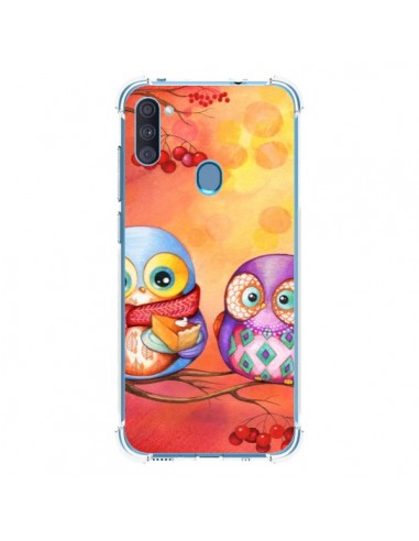 Coque Samsung Galaxy A11 et M11 Chouette Arbre - Annya Kai