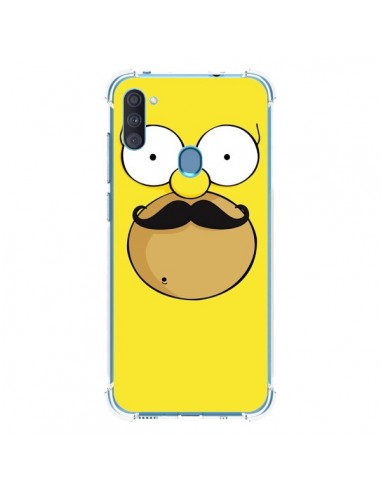 Coque Samsung Galaxy A11 et M11 Homer Movember Moustache Simpsons - Bertrand Carriere