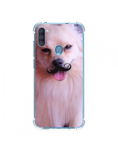 Coque Samsung Galaxy A11 et M11 Clyde Chien Movember Moustache - Bertrand Carriere