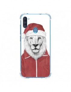 Coque Samsung Galaxy A11 et M11 Santa Lion Père Noel -...