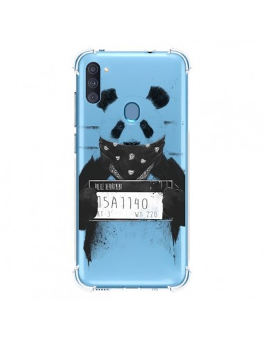 Coque Samsung Galaxy A11 et M11 Bad Panda Transparente - Balazs Solti