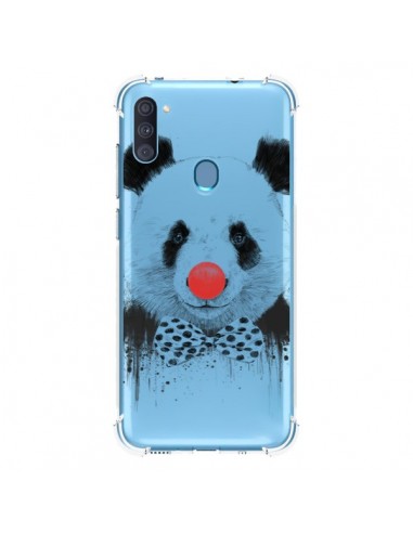 Coque Samsung Galaxy A11 et M11 Clown Panda Transparente - Balazs Solti