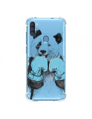 Coque Samsung Galaxy A11 et M11 Winner Panda Gagnant Transparente - Balazs Solti