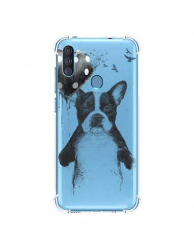 Coque Samsung Galaxy A11 et M11 Love Bulldog Dog Chien Transparente - Balazs Solti