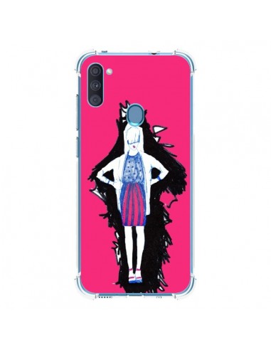 Coque Samsung Galaxy A11 et M11 Lola Femme Fashion Mode Rose - Cécile