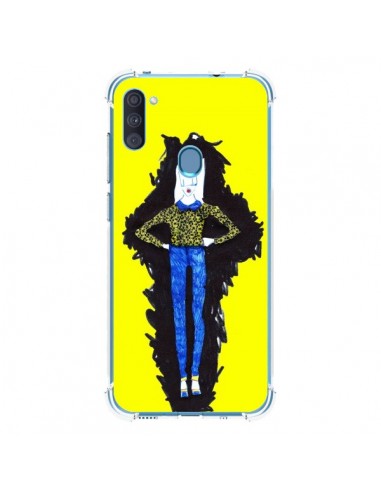 Coque Samsung Galaxy A11 et M11 Julie Femme Fashion Mode Jaune - Cécile