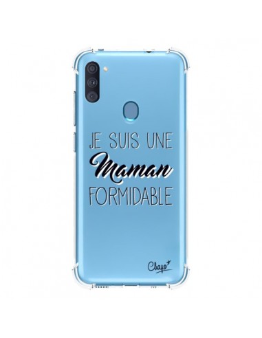 Coque Samsung Galaxy A11 et M11 Je suis une Maman Formidable Transparente - Chapo