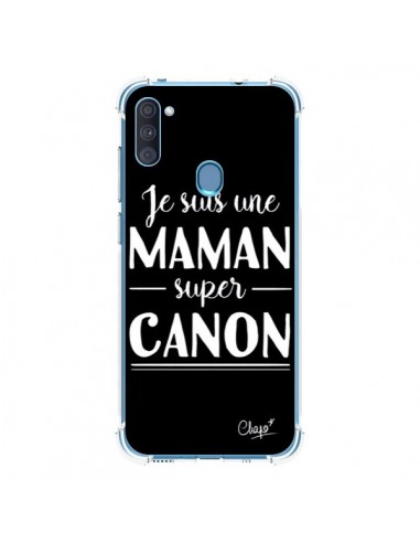 Coque Samsung Galaxy A11 et M11 Je suis une Maman super Canon - Chapo