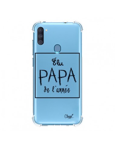 Coque Samsung Galaxy A11 et M11 Elu Papa de l'Année Transparente - Chapo