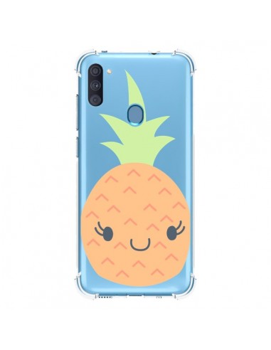 Coque Samsung Galaxy A11 et M11 Ananas Pineapple Fruit Transparente - Claudia Ramos