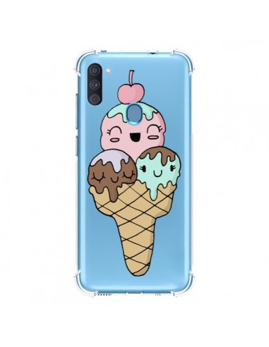 Coque Samsung Galaxy A11 et M11 Ice Cream Glace Summer Ete Cerise Transparente - Claudia Ramos