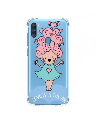 Coque Samsung Galaxy A11 et M11 Love Is In The Air Fillette Transparente - Claudia Ramos