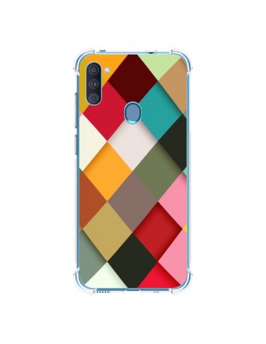 Coque Samsung Galaxy A11 et M11 Colorful Mosaique - Danny Ivan