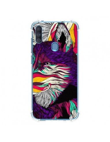 Coque Samsung Galaxy A11 et M11 Color Husky Chien Loup - Danny Ivan