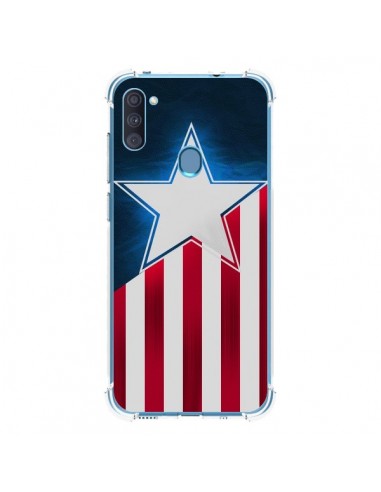 Coque Samsung Galaxy A11 et M11 Captain America - Eleaxart
