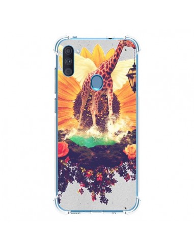 Coque Samsung Galaxy A11 et M11 Girafflower Girafe - Eleaxart