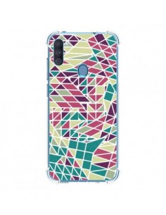 Coque Samsung Galaxy A11 et M11 Azteque Triangles Vert...