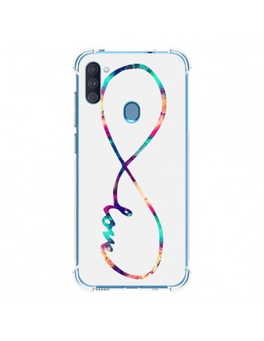 Coque Samsung Galaxy A11 et M11 Love Forever Infini Couleur - Eleaxart