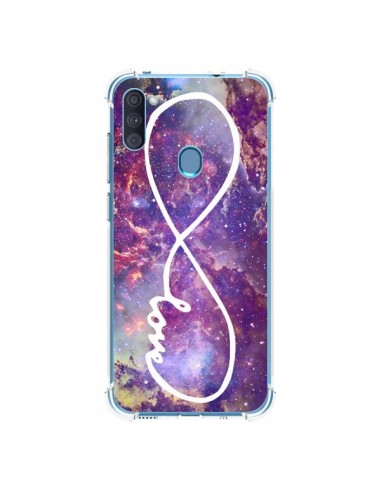 Coque Samsung Galaxy A11 et M11 Love Forever Infini Galaxy - Eleaxart