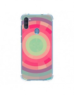 Coque Samsung Galaxy A11 et M11 Spirale de Couleurs Rose...