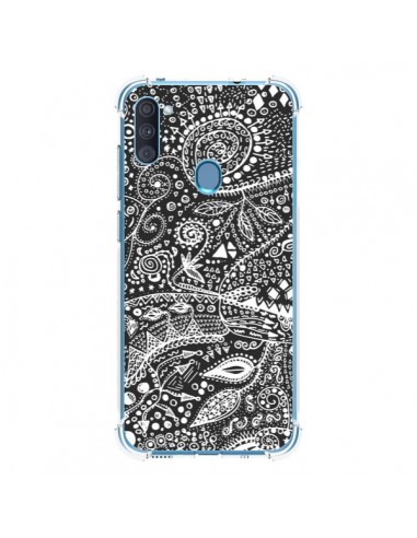 Coque Samsung Galaxy A11 et M11 Azteque Noir et Blanc - Eleaxart