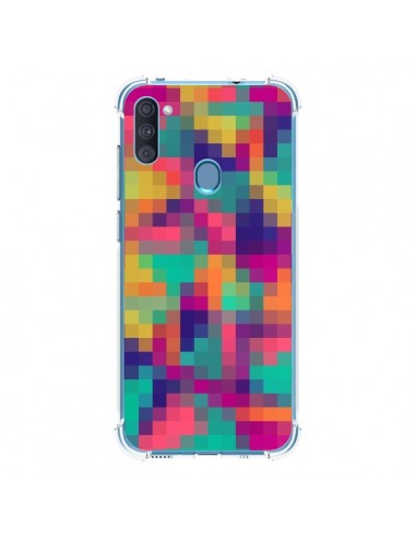 Coque Samsung Galaxy A11 et M11 Exotic Mosaic Pixels Azteque - Eleaxart