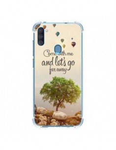 Coque Samsung Galaxy A11 et M11 Let's Go Far Away Ballons...