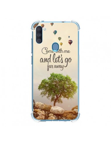 Coque Samsung Galaxy A11 et M11 Let's Go Far Away Ballons - Eleaxart