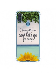 Coque Samsung Galaxy A11 et M11 Let's Go Far Away Flower...
