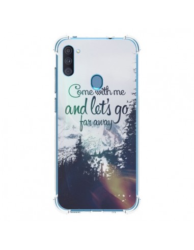 Coque Samsung Galaxy A11 et M11 Let's Go Far Away Snow Neige - Eleaxart