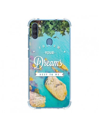Coque Samsung Galaxy A11 et M11 Follow your dreams Suis tes rêves Islands - Eleaxart
